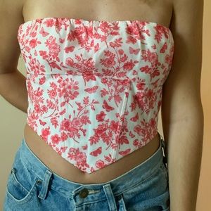 Princess Polly Bustier Floral Crop top